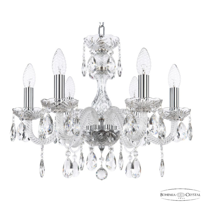 Подвесная люстра Bohemia Ivele Crystal 117/6/165 Ni Подвесная люстра Bohemia Ivele Crystal 117/6/165 Ni