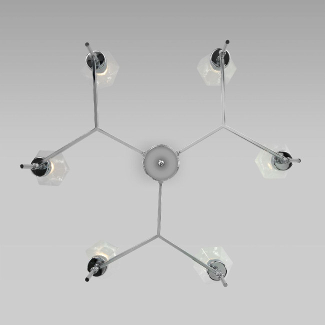 Люстра на штанге Eurosvet Prism 60143/6 хром a061939