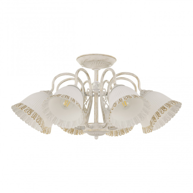 Потолочная люстра Arte Milano 340800/8 WT+G Потолочная люстра Arte Milano 340800/8 WT+G