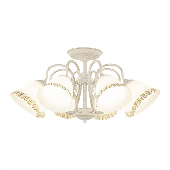 Потолочная люстра Arte Milano 340800/8 WT+G Потолочная люстра Arte Milano 340800/8 WT+G