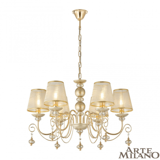 Подвесная люстра Arte Milano 347620/6 FGD Подвесная люстра Arte Milano 347620/6 FGD