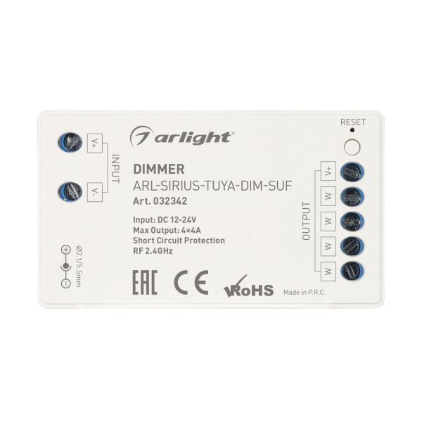 Диммер Arlight ARL-Sirius-Tuya-Dim-Suf 032342 Диммер Arlight ARL-Sirius-Tuya-Dim-Suf 032342