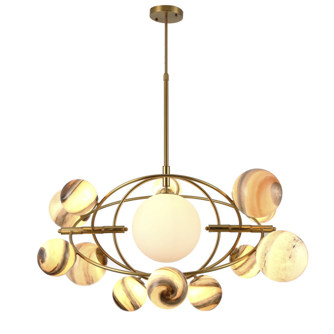 Подвесная люстра Delight Collection Planet KG1122P-13B brass Подвесная люстра Delight Collection Planet KG1122P-13B brass