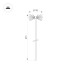 Ландшафтный светильник Arlight KT-DANDEL-BOLL-H895-0.5W Warm3000 (WH, 24 deg, 24V) 050680