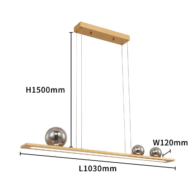 Подвесная люстра Favourite Bilico 4549-3P Подвесная люстра Favourite Bilico 4549-3P