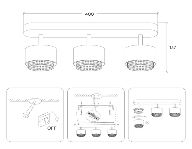 Спот Ambrella Light Techno family TN71295 Спот Ambrella Light Techno family TN71295