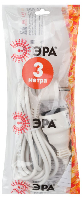 Удлинитель электрический Эра UX-1е-3m Б0039817