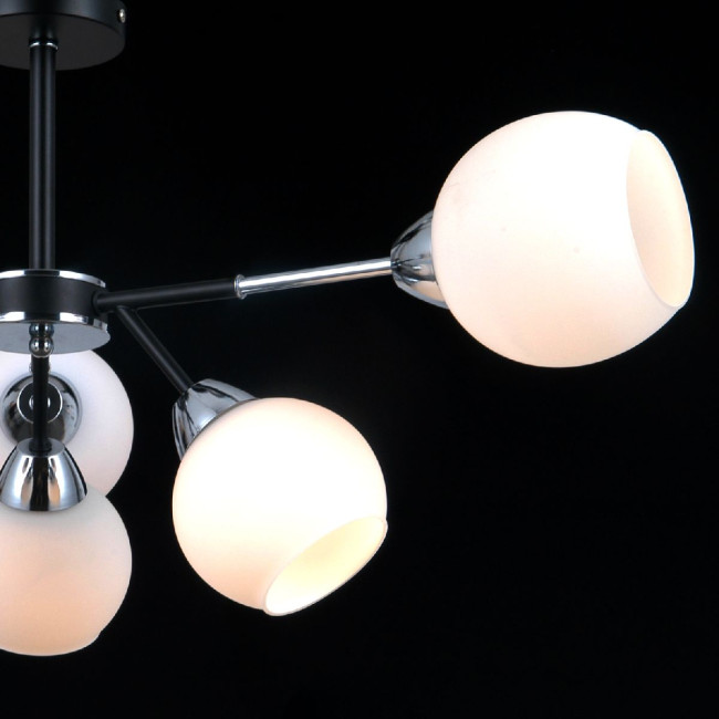 Люстра на штанге Illumico IL0715-6CSQ-24 BK CR LIBRA Люстра на штанге Illumico IL0715-6CSQ-24 BK CR LIBRA