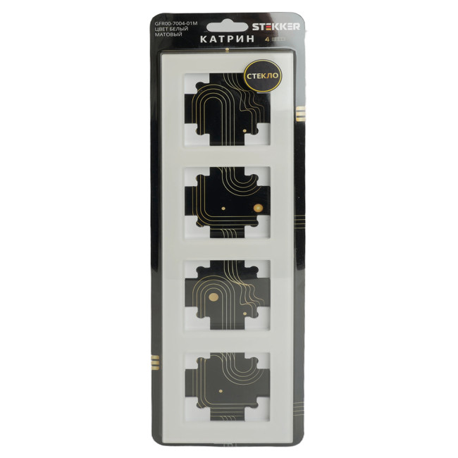 Рамка на 4 поста Stekker Катрин GFR00-7004-01M 49597 Рамка на 4 поста Stekker Катрин GFR00-7004-01M 49597