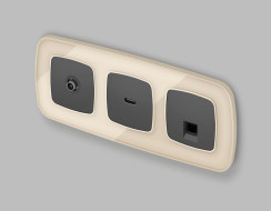 Комплект механизма компьютерной розетки Ambrella Volt RJ-45 (8P8C) CAT6A экранированной с автоматической защитной шторкой OMEGA MO912005 Графит soft touch QUANT (OP9120, VM185) Комплект механизма компьютерной розетки Ambrella Volt RJ-45 (8P8C) CAT6A экранированной с автоматической защитной шторкой OMEGA MO912005 Графит soft touch QUANT (OP9120, VM185)
