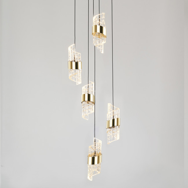 Каскадная люстра DeLight Collection MD23001022-5A gold Каскадная люстра DeLight Collection MD23001022-5A gold