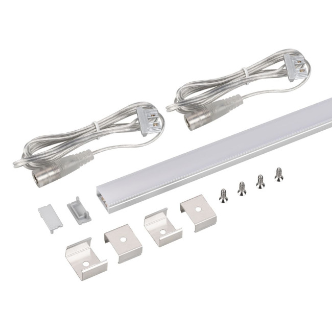 Набор для светодиодной подсветки Arlight ARL-KIT-SLIM-FC 24V Warm3000 (14 W/m, IP20, 2m) (Алюминий+пластик) 053439 Набор для светодиодной подсветки Arlight ARL-KIT-SLIM-FC 24V Warm3000 (14 W/m, IP20, 2m) (Алюминий+пластик) 053439