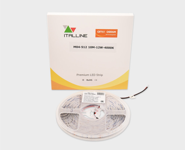 Светодиодная лента Italline M04-512 10M-12W-4000K Светодиодная лента Italline M04-512 10M-12W-4000K