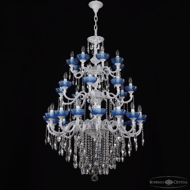 Подвесная люстра Bohemia Ivele Crystal AL78101/16+8+8/300/3d B WMN P Aquamarine/M-1F Подвесная люстра Bohemia Ivele Crystal AL78101/16+8+8/300/3d B WMN P Aquamarine/M-1F