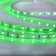 Светодиодная лента Uniel ULS-M11-2835-60LED/m-8mm-IP20-DC12V-4,8W/m-5M-GREEN PROFI катушка в герметичной упаковке
