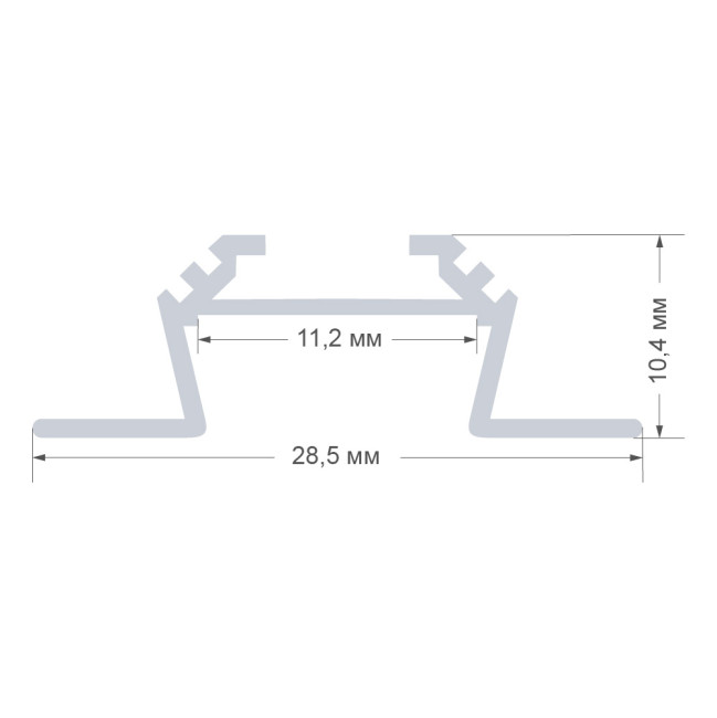 Профиль круглый универсальный Apeyron ширина ленты до 10мм 08-07-01 Профиль круглый универсальный Apeyron ширина ленты до 10мм 08-07-01