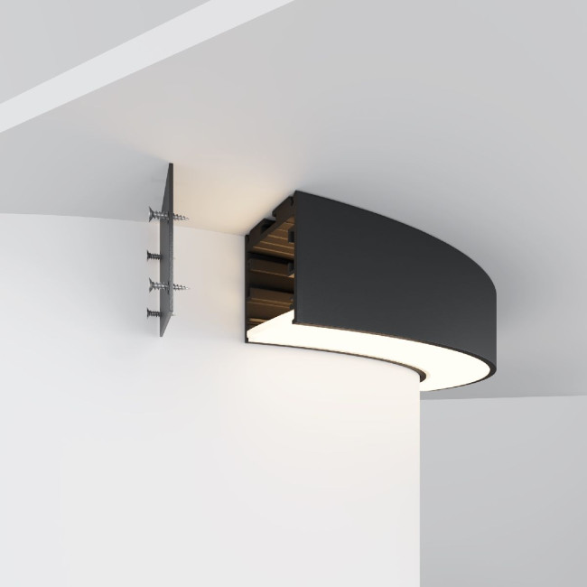 Радиусный профиль Maytoni Led strip ALM-3535R-B-D-90°-0.3M Радиусный профиль Maytoni Led strip ALM-3535R-B-D-90°-0.3M