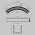 Радиусный профиль Maytoni Led strip ALM-3535R-B-D-90°-0.3M Радиусный профиль Maytoni Led strip ALM-3535R-B-D-90°-0.3M