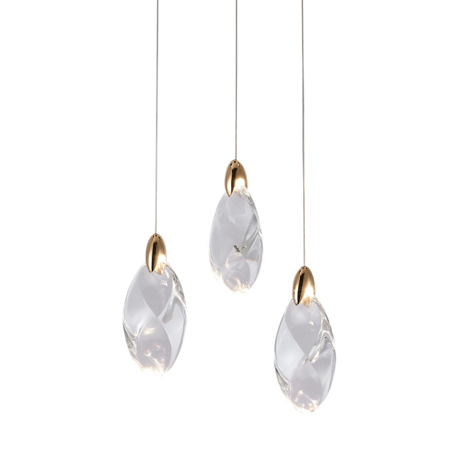 Подвесной светильник OD2439-3 gold/clear Подвесной светильник OD2439-3 gold/clear