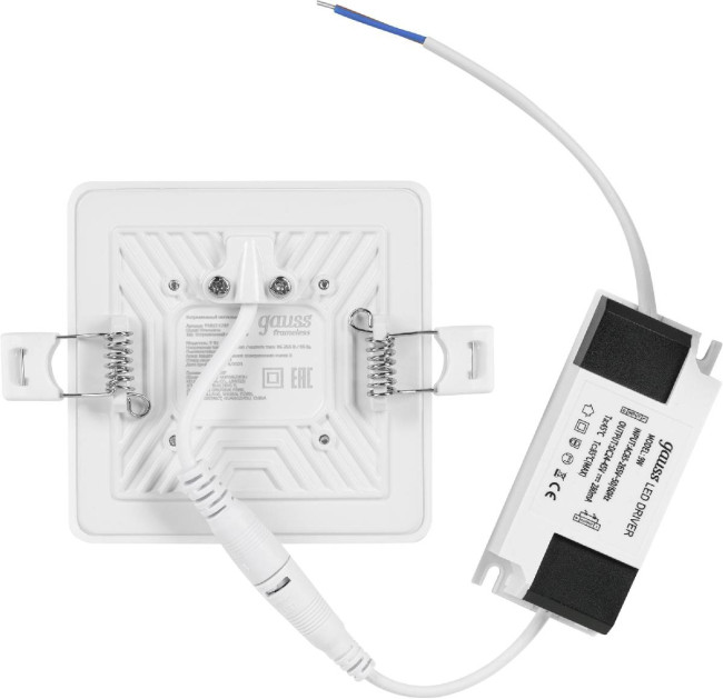 Встраиваемый светодиодный светильник Gauss Frameless 968511209 Встраиваемый светодиодный светильник Gauss Frameless 968511209