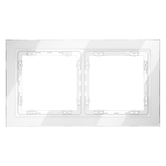 Рамка на 2 поста Voltum S70 VLS110201 (белый, стекло) Рамка на 2 поста Voltum S70 VLS110201 (белый, стекло)