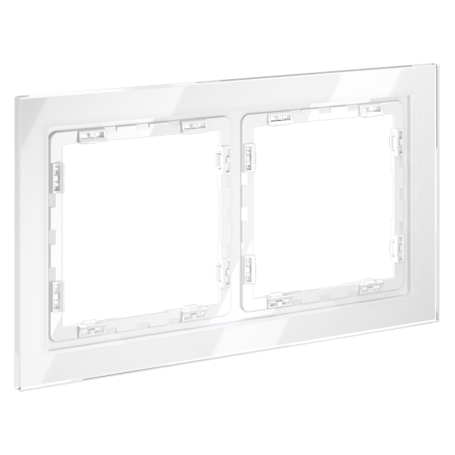 Рамка на 2 поста Voltum S70 VLS110201 (белый, стекло) Рамка на 2 поста Voltum S70 VLS110201 (белый, стекло)