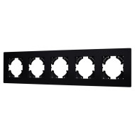Рамка на 5 постов пластиковая Arlight FRM-PERIO-PL-5-BK 049763