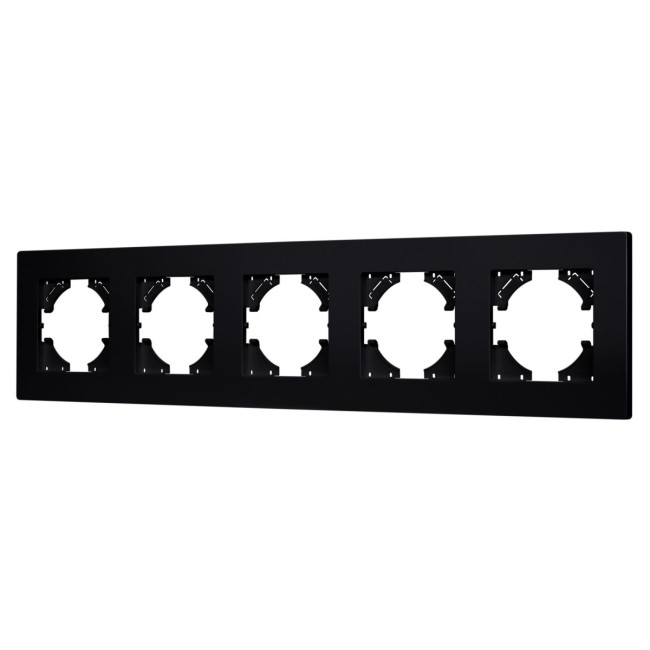 Рамка на 5 постов пластиковая Arlight FRM-PERIO-PL-5-BK 049763 Рамка на 5 постов пластиковая Arlight FRM-PERIO-PL-5-BK 049763