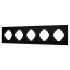 Рамка на 5 постов пластиковая Arlight FRM-PERIO-PL-5-BK 049763 Рамка на 5 постов пластиковая Arlight FRM-PERIO-PL-5-BK 049763