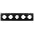 Рамка на 5 постов пластиковая Arlight FRM-PERIO-PL-5-BK 049763 Рамка на 5 постов пластиковая Arlight FRM-PERIO-PL-5-BK 049763