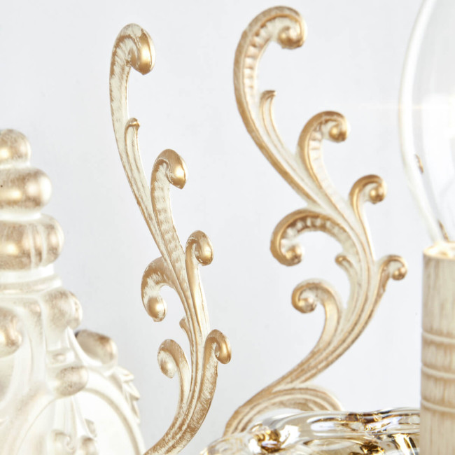 Бра Eurosvet 3281/2 белый с золотом/тонированный хрусталь Strotskis Бра Eurosvet 3281/2 белый с золотом/тонированный хрусталь Strotskis