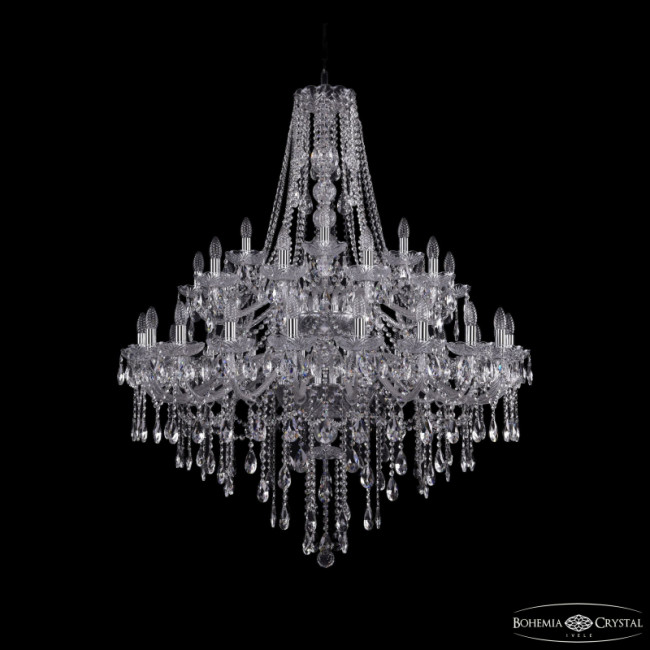 Подвесная люстра Bohemia Ivele Crystal 1415/20+10+5/400/2d Ni Подвесная люстра Bohemia Ivele Crystal 1415/20+10+5/400/2d Ni