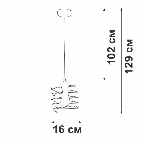 Подвесной светильник Vitaluce V2853-1/1S