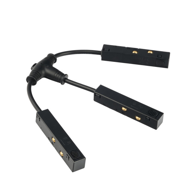 Т-образный коннектор питания гибкий для магнитного шинопровода Myfar Accessories for MagLine 23 MT0200-FCT-B Т-образный коннектор питания гибкий для магнитного шинопровода Myfar Accessories for MagLine 23 MT0200-FCT-B