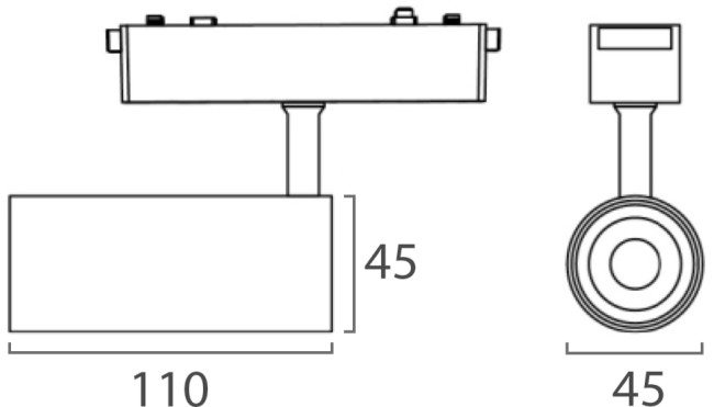 Трековый магнитный светильник Italline Kreator IT09-9017 black 3000K Трековый магнитный светильник Italline Kreator IT09-9017 black 3000K