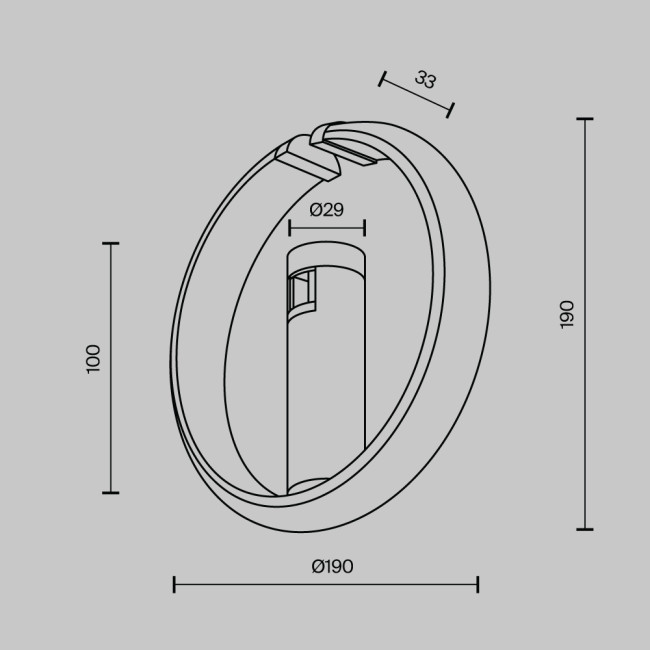 Трековый магнитный светильник Maytoni Technical Zero Flarity TR230-1-10W3K-BS