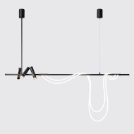 Подвесной светильник 7242P/L1200 black/white Подвесной светильник 7242P/L1200 black/white