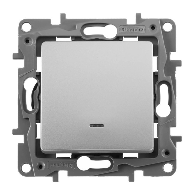 Выключатель одноклавишный Legrand Etika 10A 250V белый 672201 Выключатель одноклавишный Legrand Etika 10A 250V белый 672201