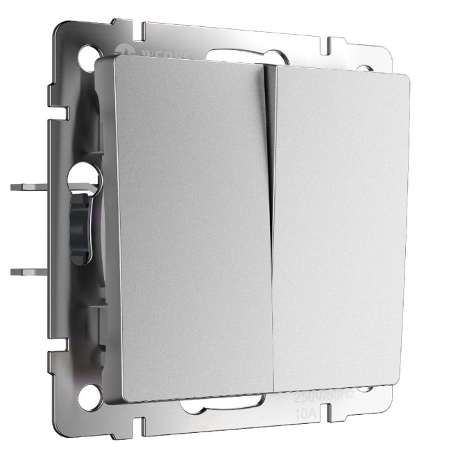 Выключатель двухклавишный Werkel W1120065 4690389195686 a063609 Выключатель двухклавишный Werkel W1120065 4690389195686 a063609