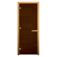 Дверь стеклянная Бронза (Осина, 8, 200х70, Бронза, 28)