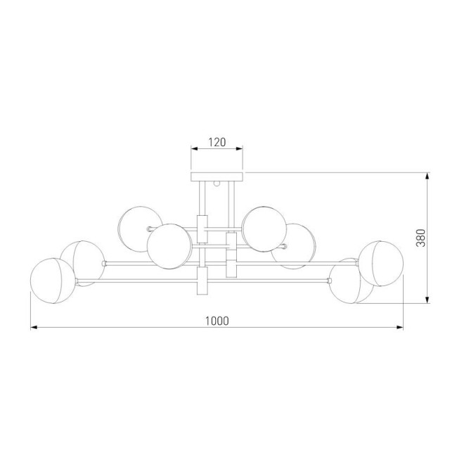 Потолочная люстра Eurosvet Nuvola 70129/8 хром Потолочная люстра Eurosvet Nuvola 70129/8 хром