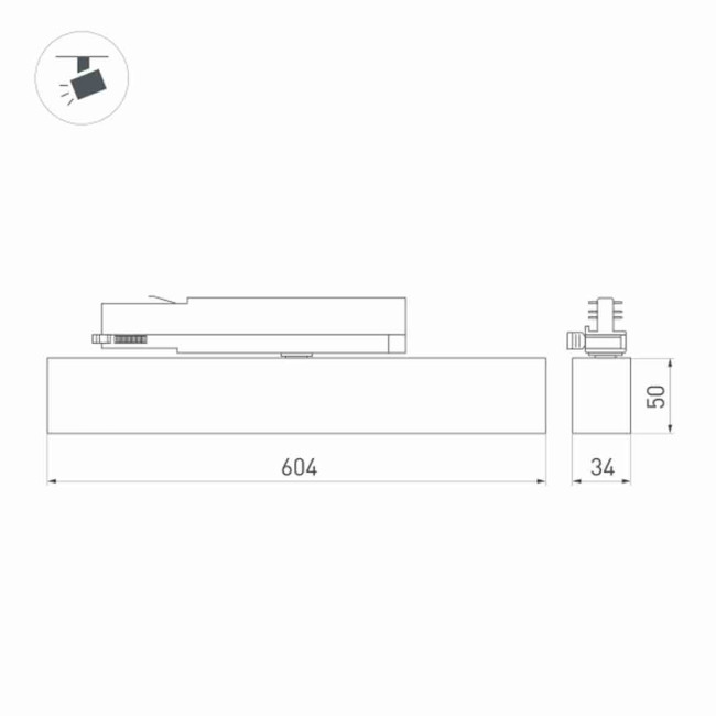 Трековый светильник ArlightLGD-Flat-4TR-S605-25W Day4000 033696(1) Трековый светильник ArlightLGD-Flat-4TR-S605-25W Day4000 033696(1)