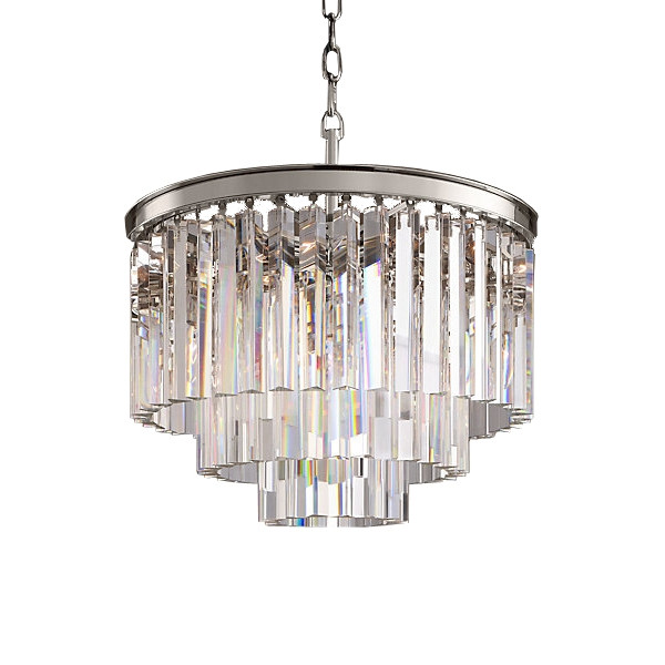 Подвесная люстра Delight Collection 1920s Odeon KR0387P-6 chrome/clear Подвесная люстра Delight Collection 1920s Odeon KR0387P-6 chrome/clear
