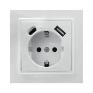 Розетка USB+Type C Stekker Эрна PST16-9016-01 50076