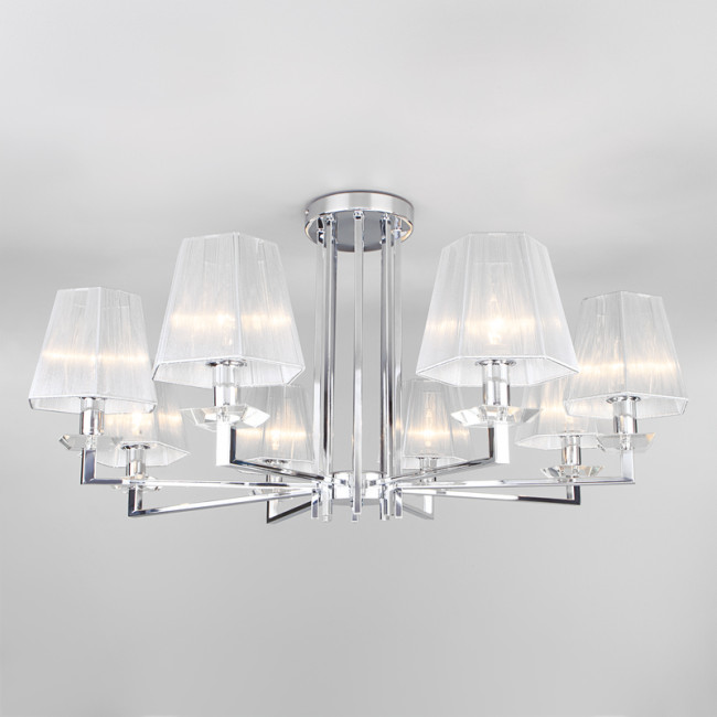 Потолочная люстра Eurosvet Alegria 60125/8 хром Smart (60114/8)
