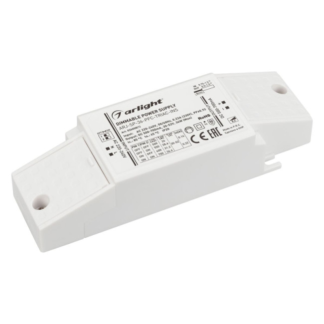 Блок питания Arlight ARJ-SP-36-PFC-Triac-INS (36W, 30-52V, 0.5-0.7A) 026058(1) Блок питания Arlight ARJ-SP-36-PFC-Triac-INS (36W, 30-52V, 0.5-0.7A) 026058(1)