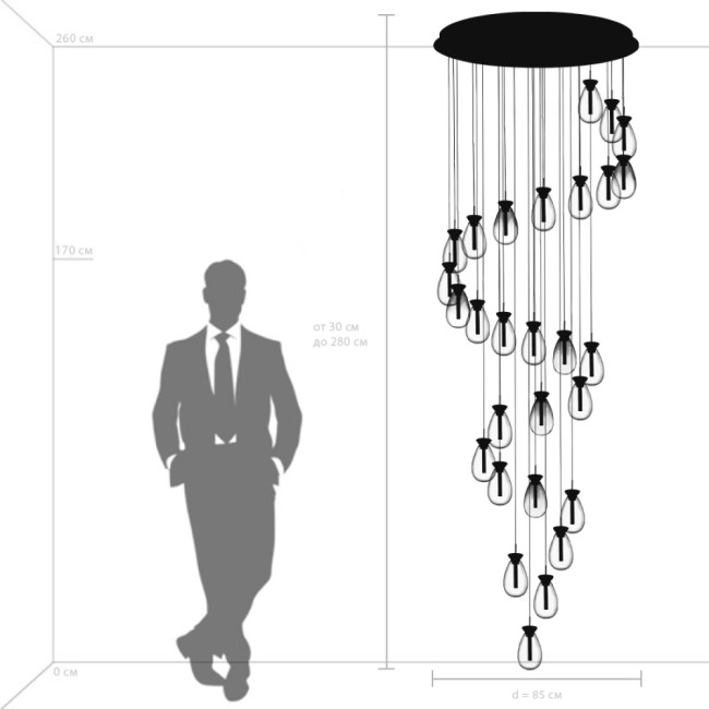 Каскадная люстра Lightstar Colore 805289 Каскадная люстра Lightstar Colore 805289