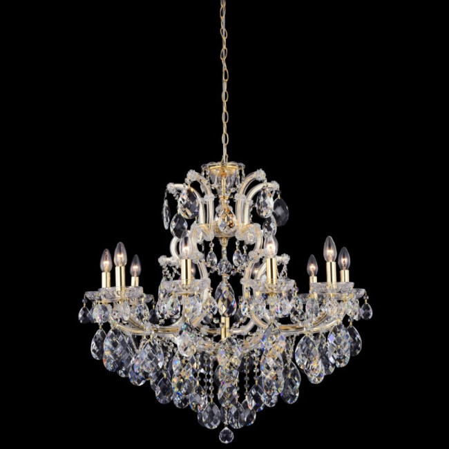 Подвесная люстра Crystal Lux Isabel SP11 Gold/Transparent Подвесная люстра Crystal Lux Isabel SP11 Gold/Transparent