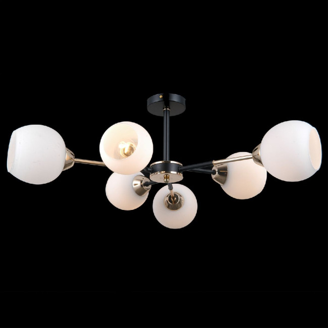 Люстра на штанге Illumico IL0715-6CSQ-24 BK GD LIBRA Люстра на штанге Illumico IL0715-6CSQ-24 BK GD LIBRA