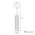 Подвесной светильник Wolta Linea WSL-GU10/P09WG